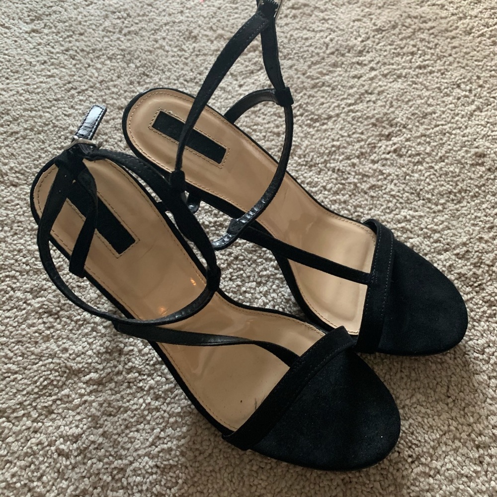 Black heels, worn once